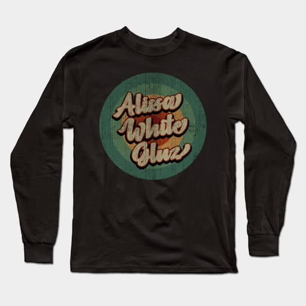 Circle Retro Vintage Alissa White Gluz Long Sleeve T-Shirt by Jokowow